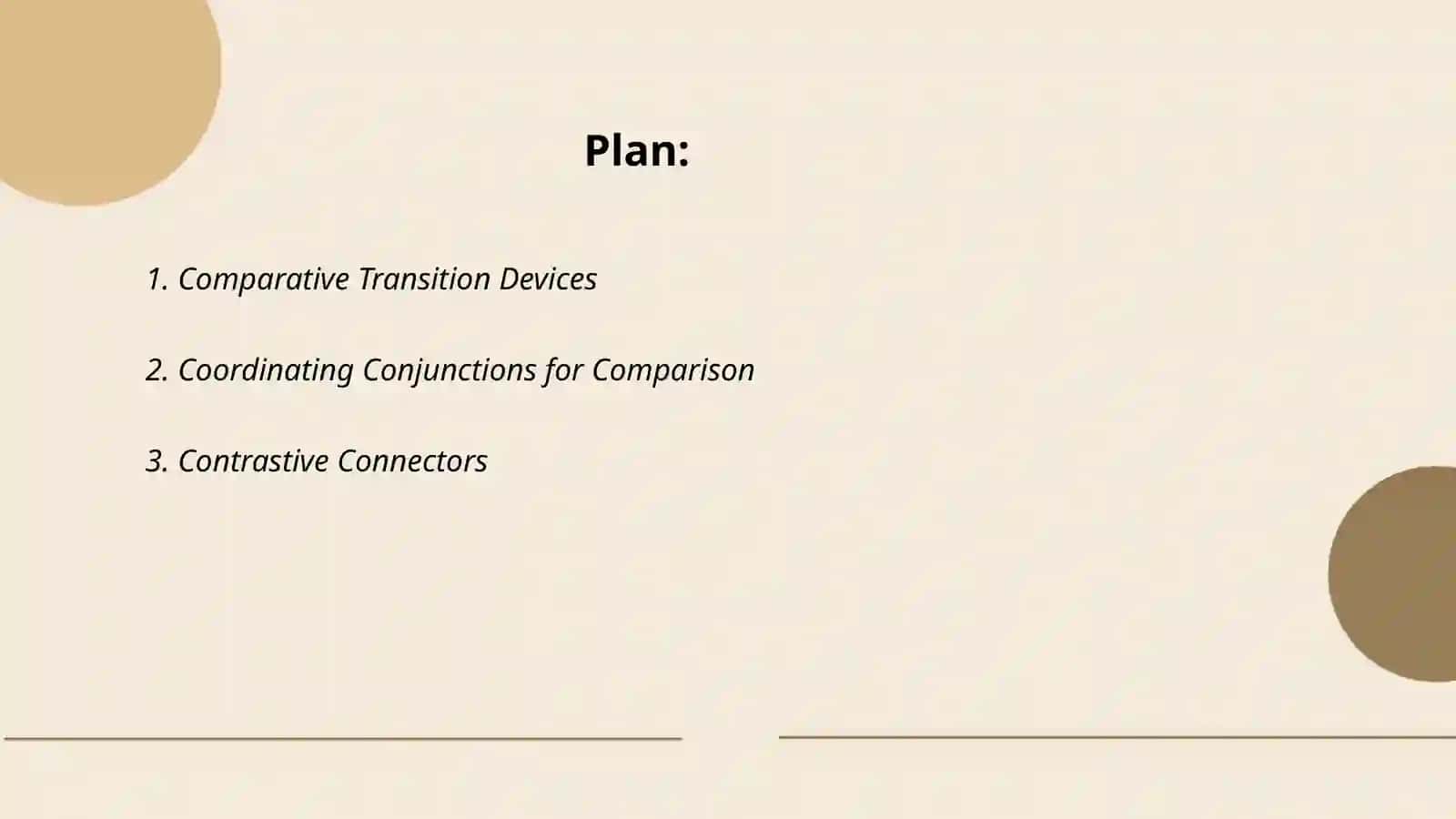 Transition and Connectors in comparison essay 2