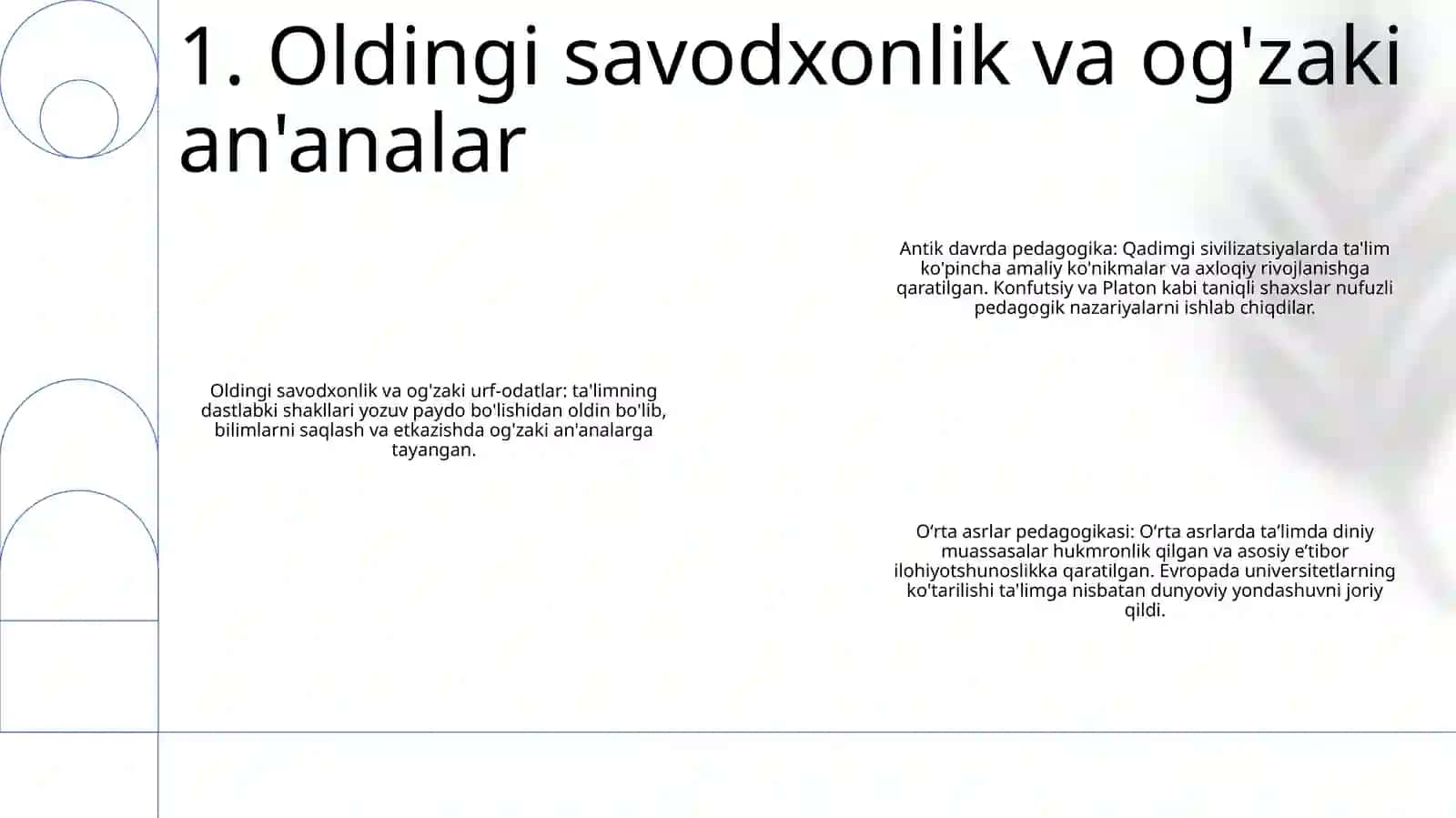 Pedagogika Tarixi Fan Sifatida Eng Qadimgi Davirlardan Vii Asirgacha Talim Tarbiya Va Pedagogik Fikirlar 2