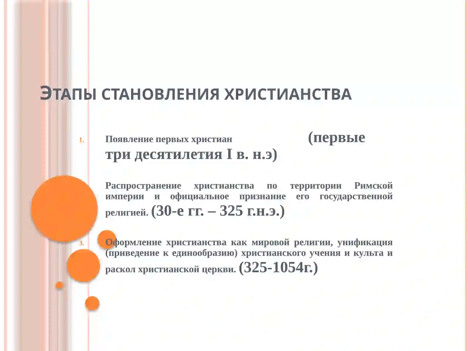 ИСТОРИЯ ХРИСТИАНСКОЙ РЕЛИГИИ 2