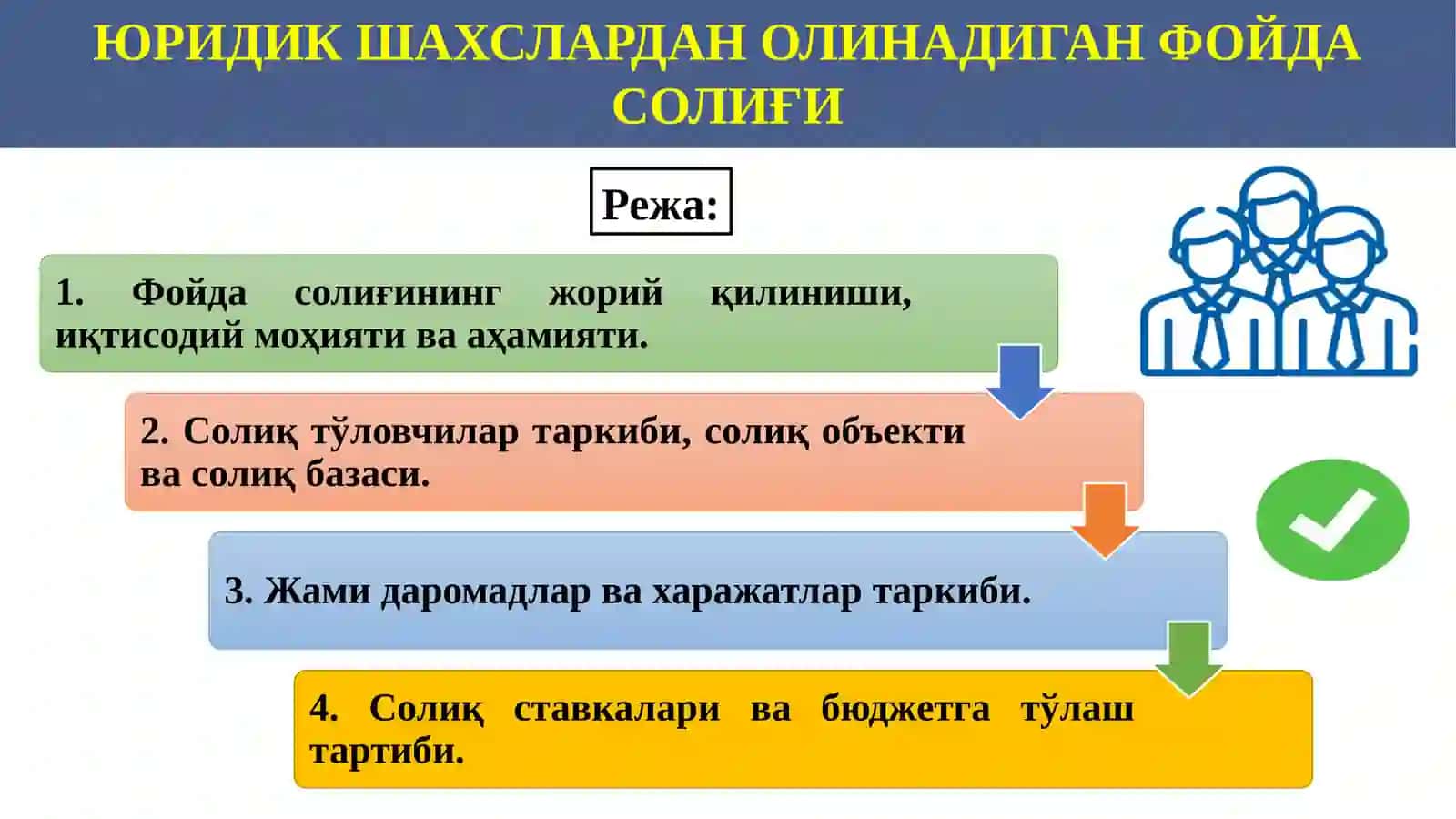 ЮРИДИК ШАХСЛАРДАН ОЛИНАДИГАН ФОЙДА СОЛИҒИ 2