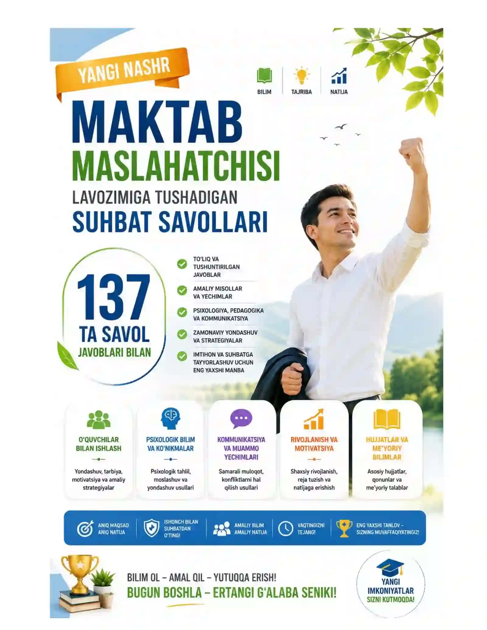 Maktab maslaxatchisi suxbat savollari yangi tahrir 2