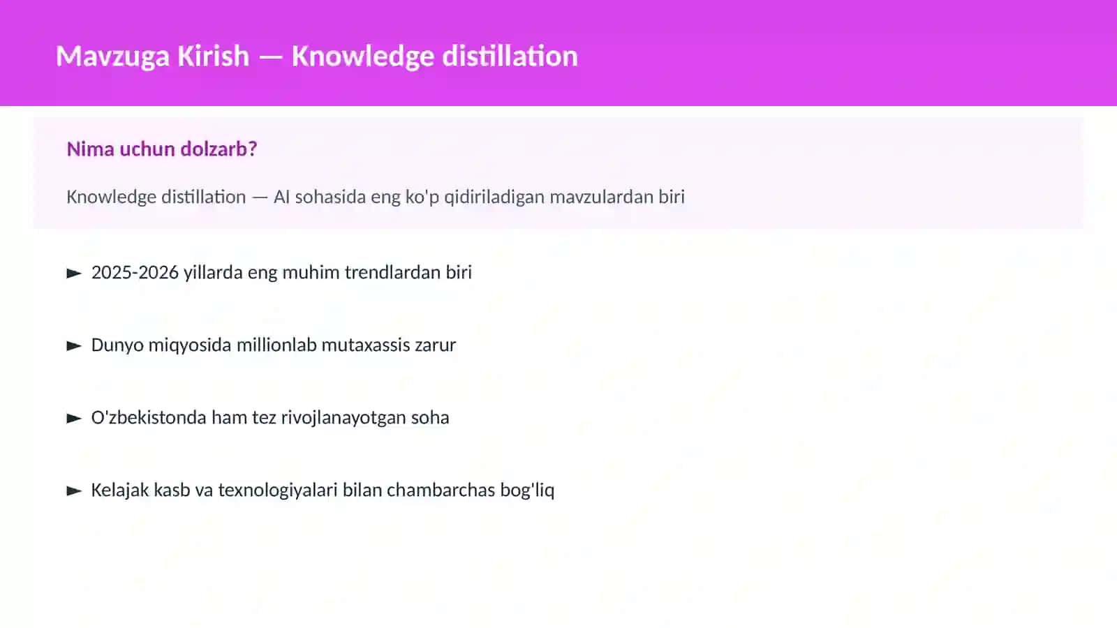 Knowledge distillation 2