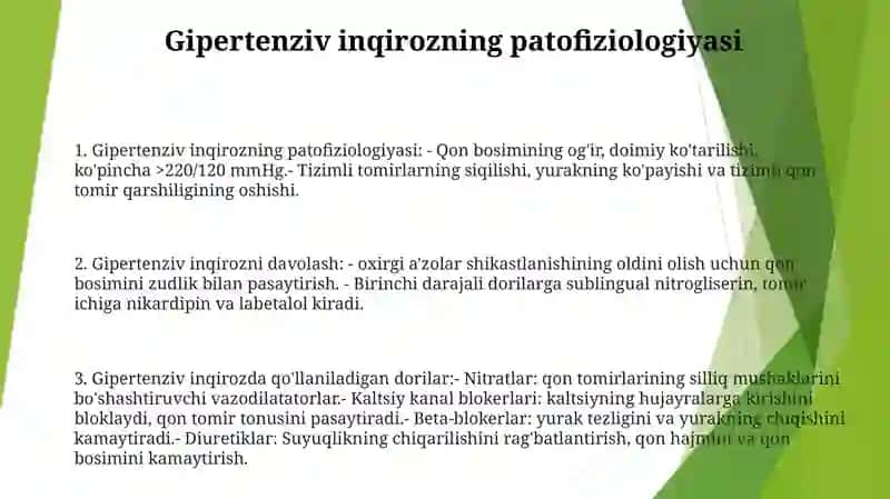 Gipertonik Krizda Ishlatileydigan Dori Vositalari 2