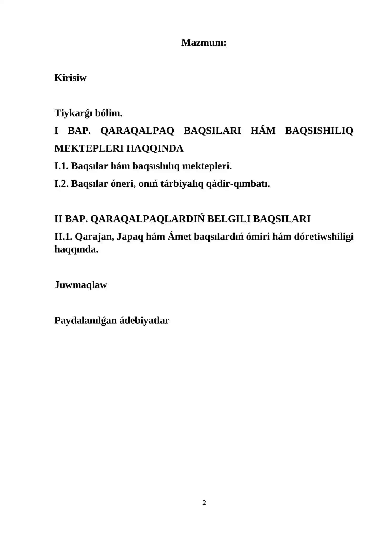 Qarajan, Japaq hám Ámet baqsılardıń ómiri hám dóretiwshiligi. 2