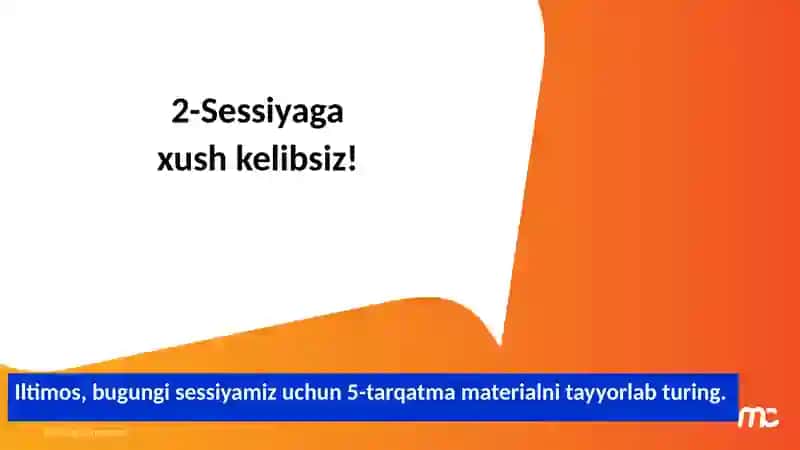 Dasturnomi:O`zbekistondagitabiiy fanlar mastero`qituvchilariuchunmalakaoshirish o`quvkursi 2