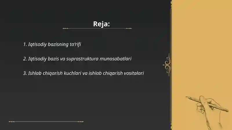 Iqtisodiy bazis tushunchalar 2