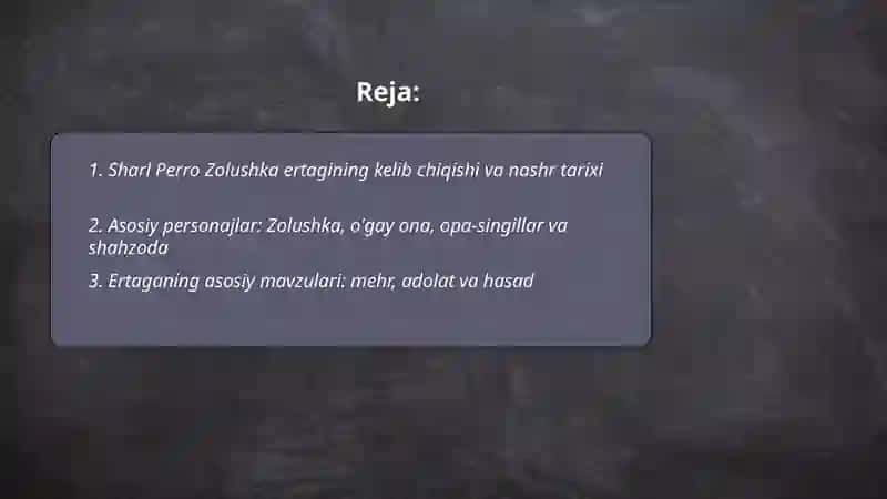 Sharl Perro Zolushka ertagi 2