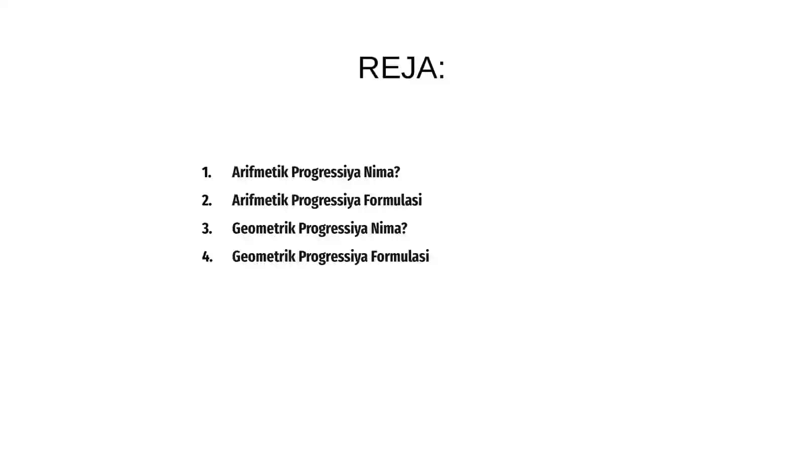 Arifmetik va geometrik progressiya 2