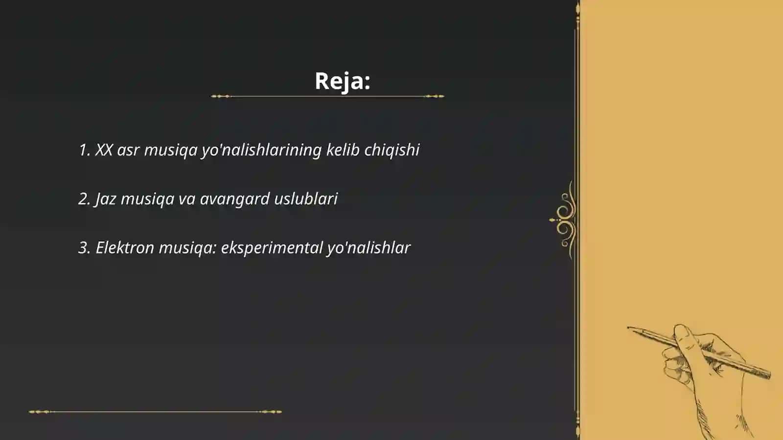 XX asr musiqa tarixi: ekspremental va avangard uslublari 2