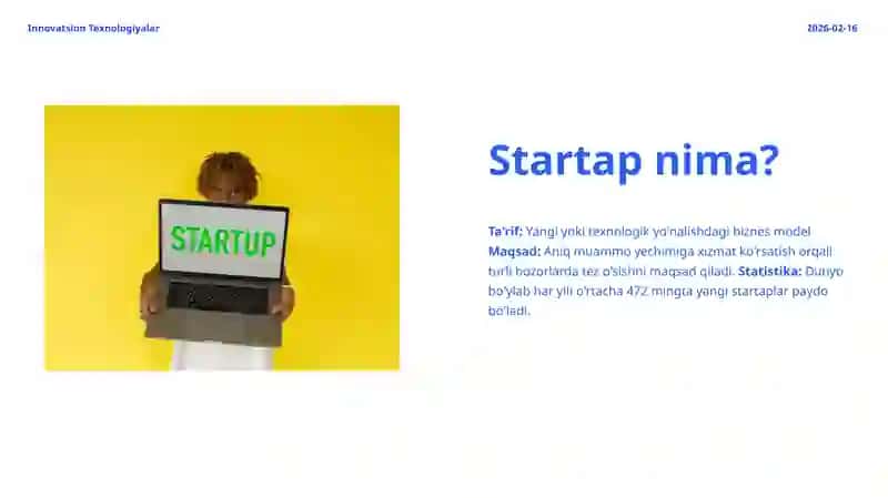 Startap boshlashga ilk qadam 2