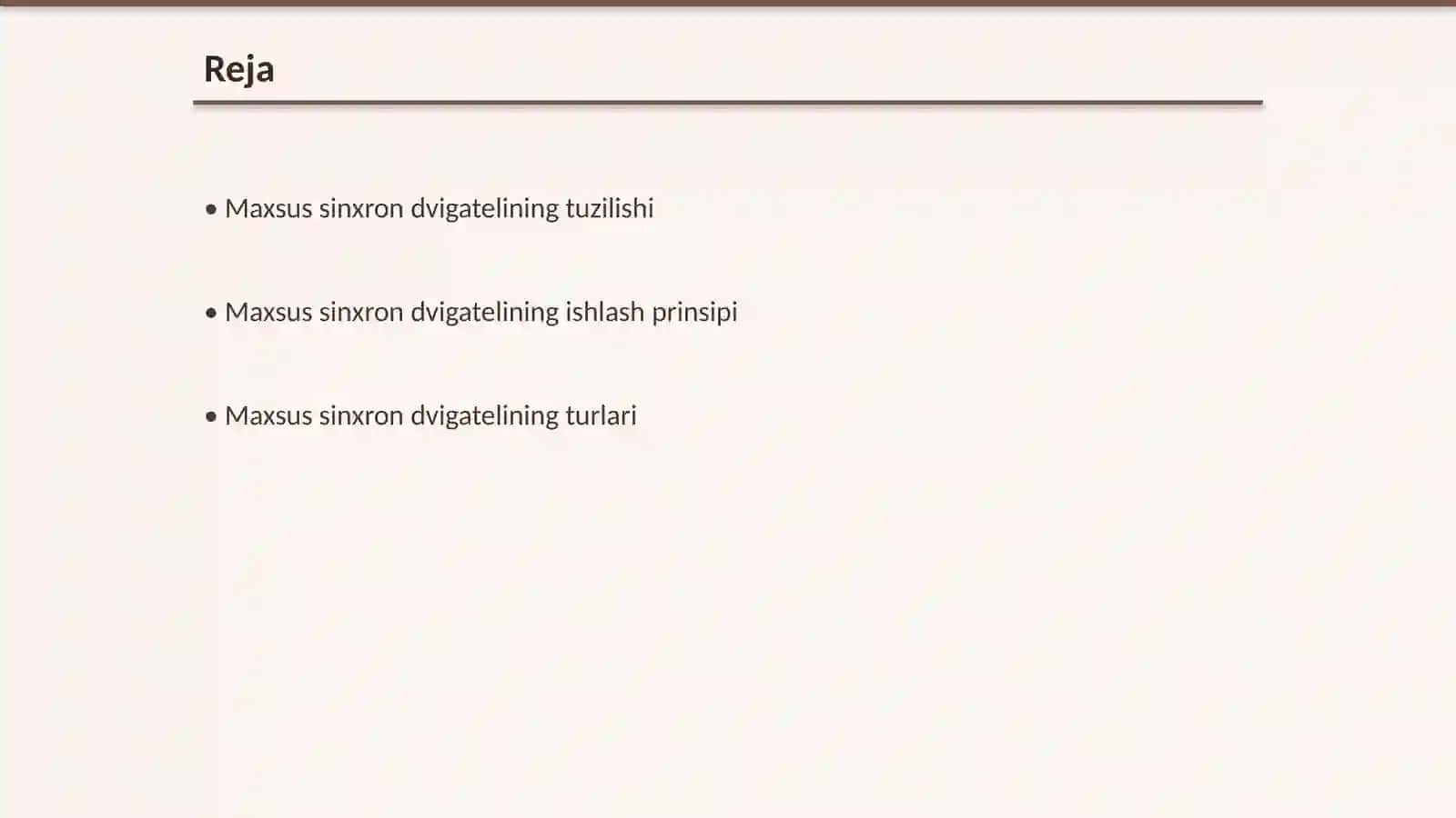 Maxsus sinxron elektr dvigatelari 2