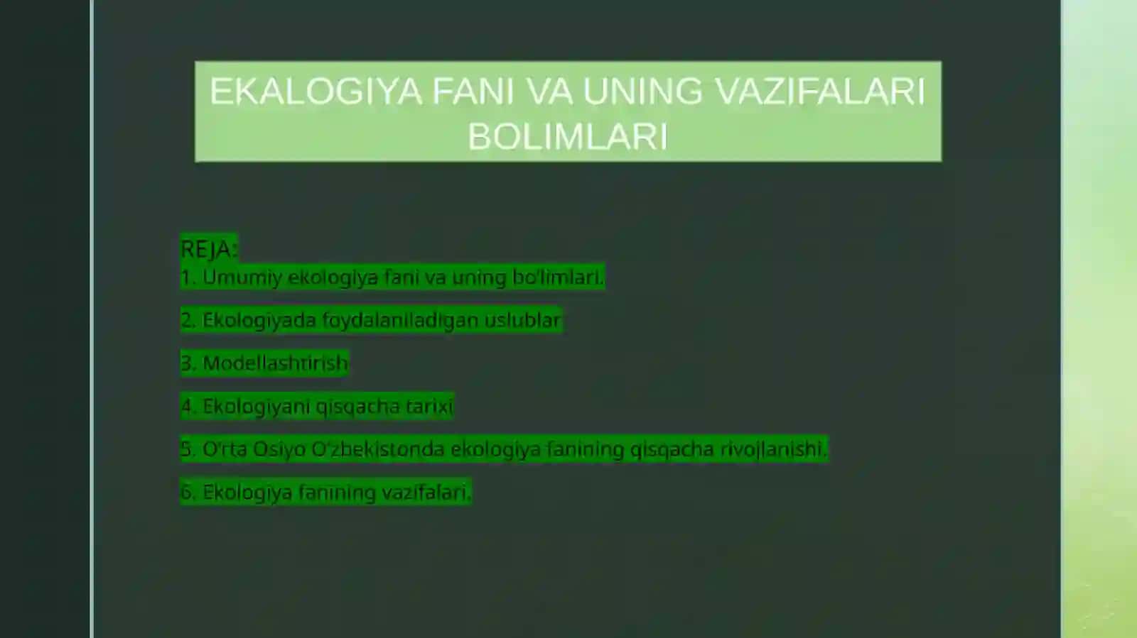 DEFEKTALOGIYA LOGOPEDIYA YO’NALISHI 1-KURS 305 2