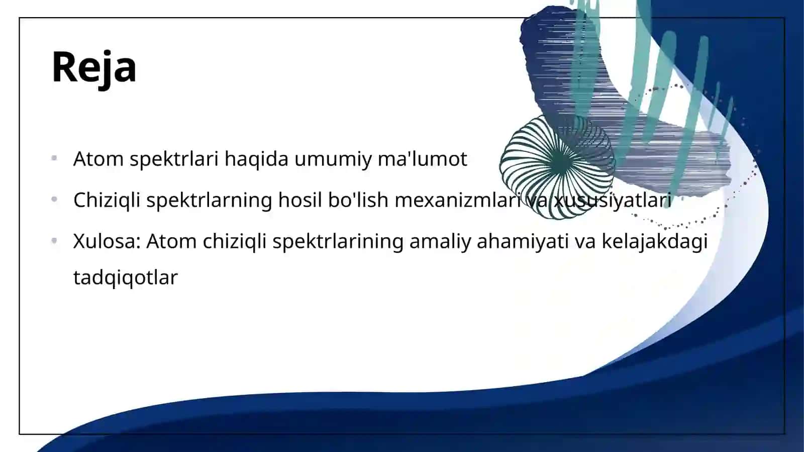 Atomning chiziqli spektrlari 2