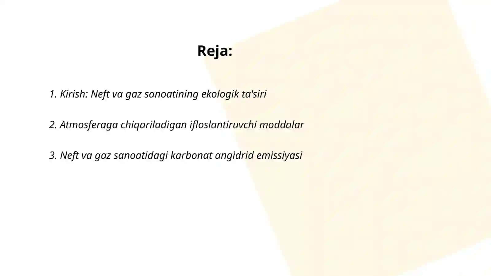 Neft va gaz sanoatining atmosferaga ta’siri 2