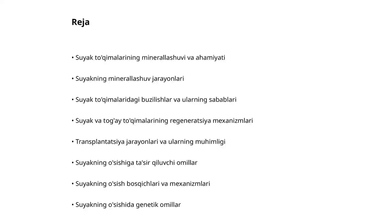 Suyak to'qimalarining minerallashuvi va buzilishlari 2