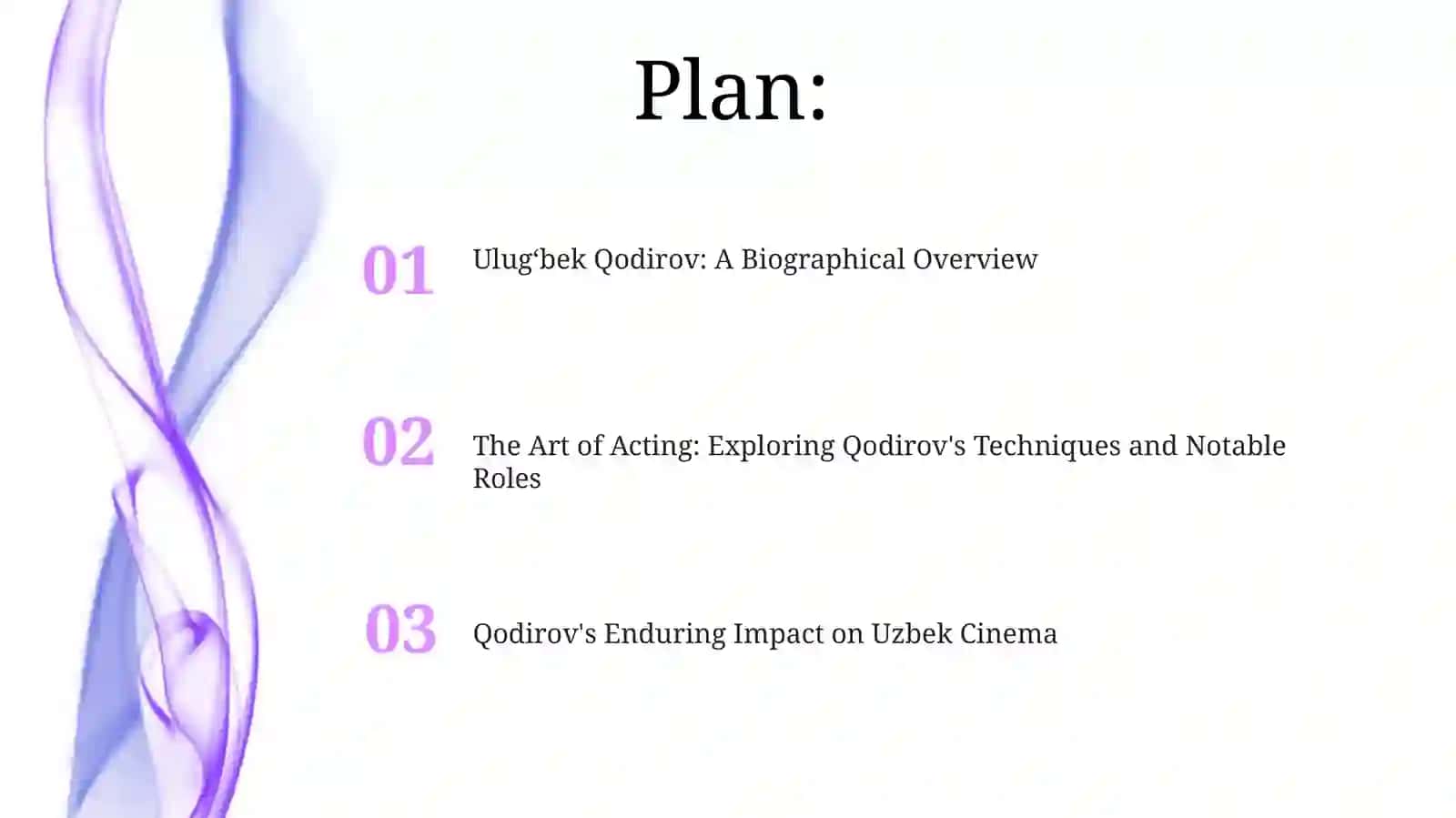 My favorite actor Ulugʻbek Qodirovs life and work his role in Uzbek cinema 2