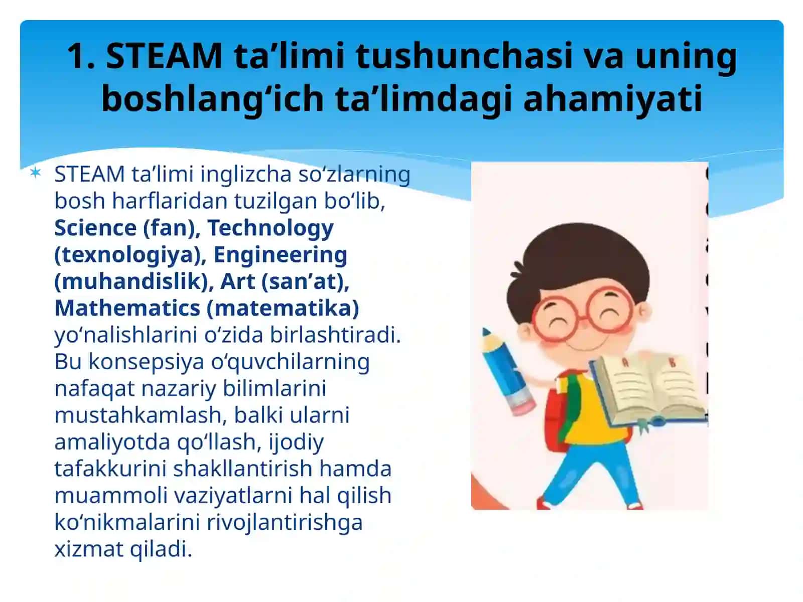 Boshlangʻich sinflarda STEAM taʼlimi darslarida oʻquv jarayonini tashkil etish 2