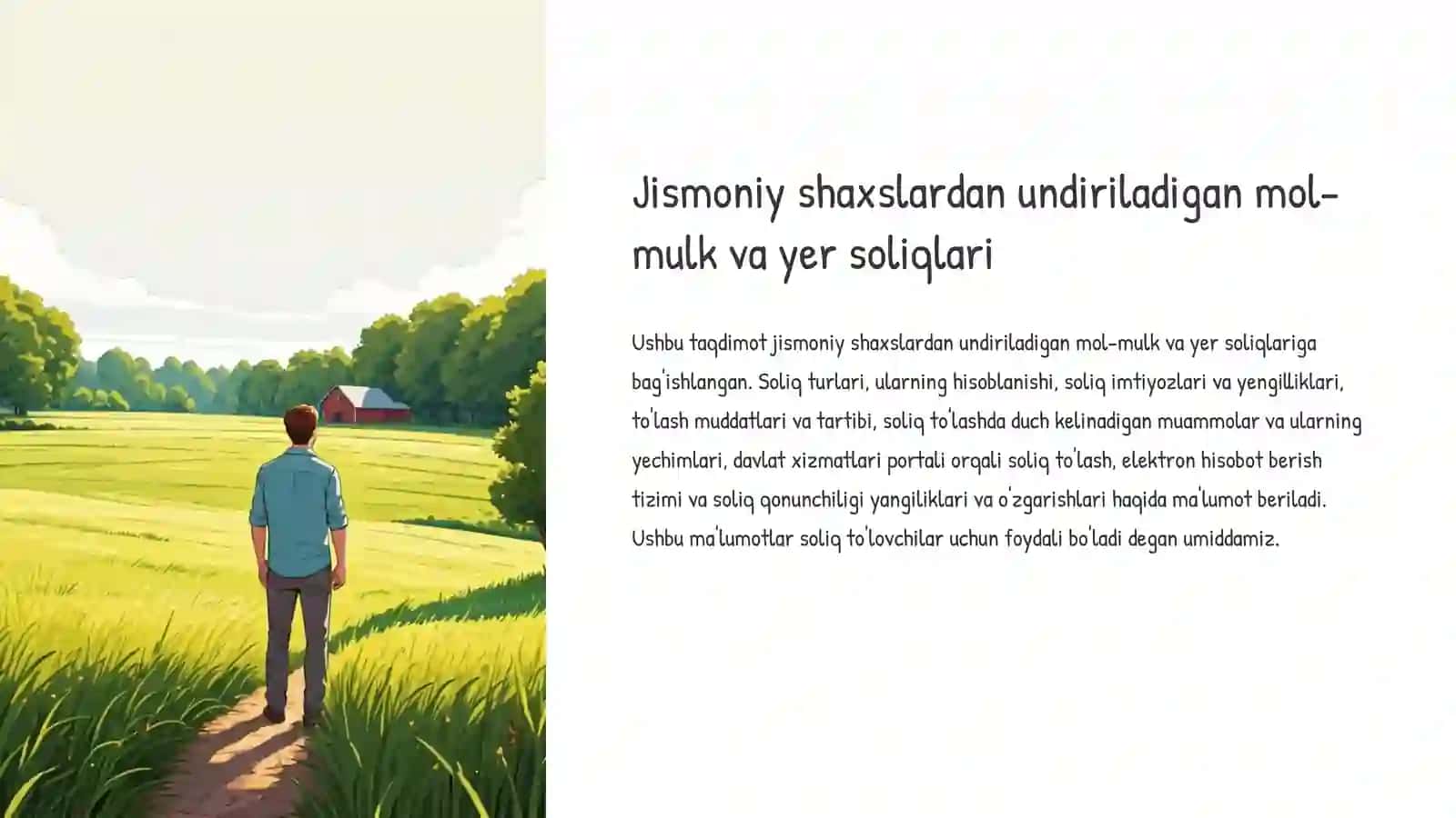 Jismoniy shaxslardan undiriladigan mol-mulk va yer soliqlari 2