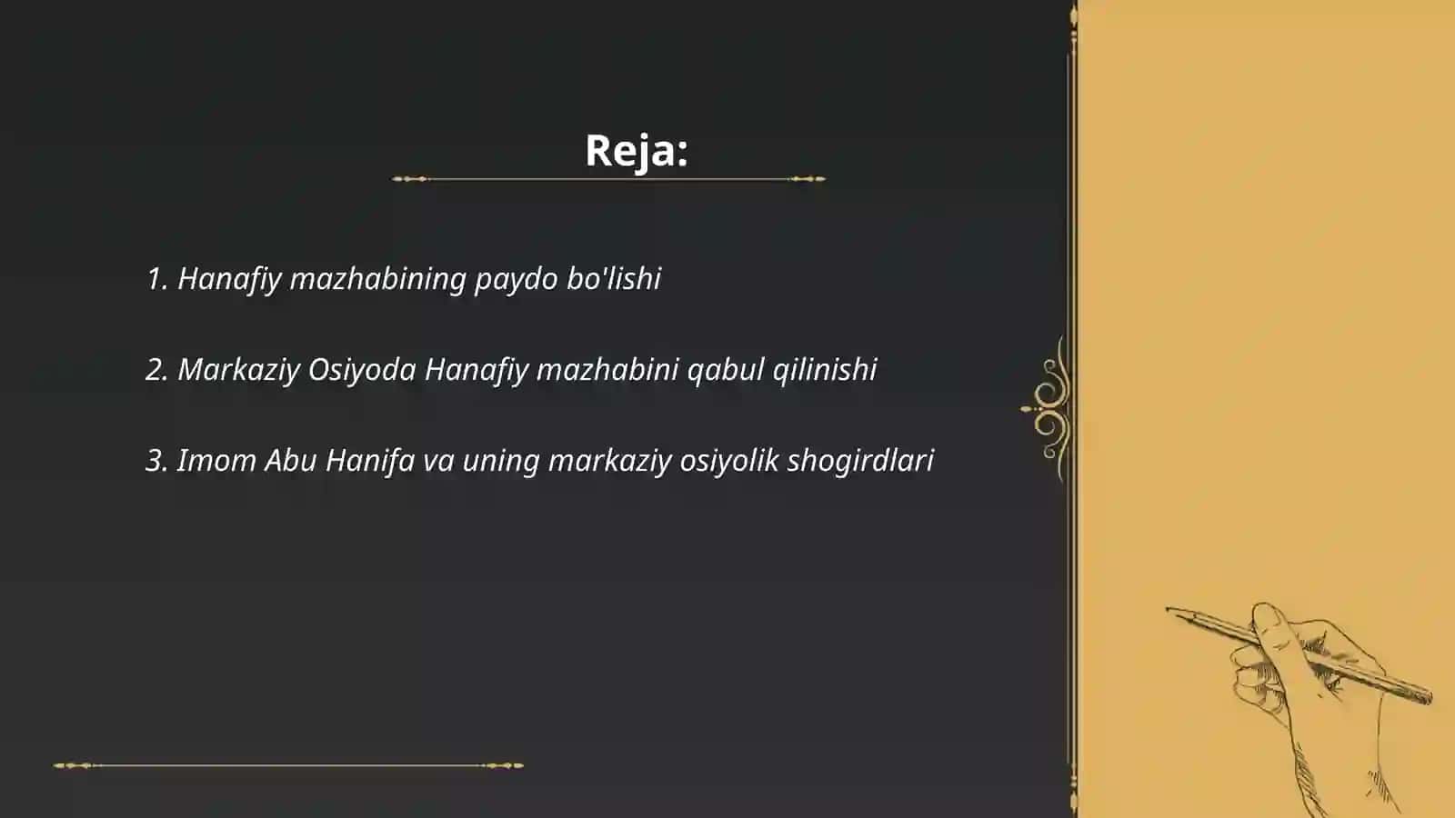 Hanafiy mazhabi rivojida Markaziy Osiyo fiqihlarining roli va hissasi 2