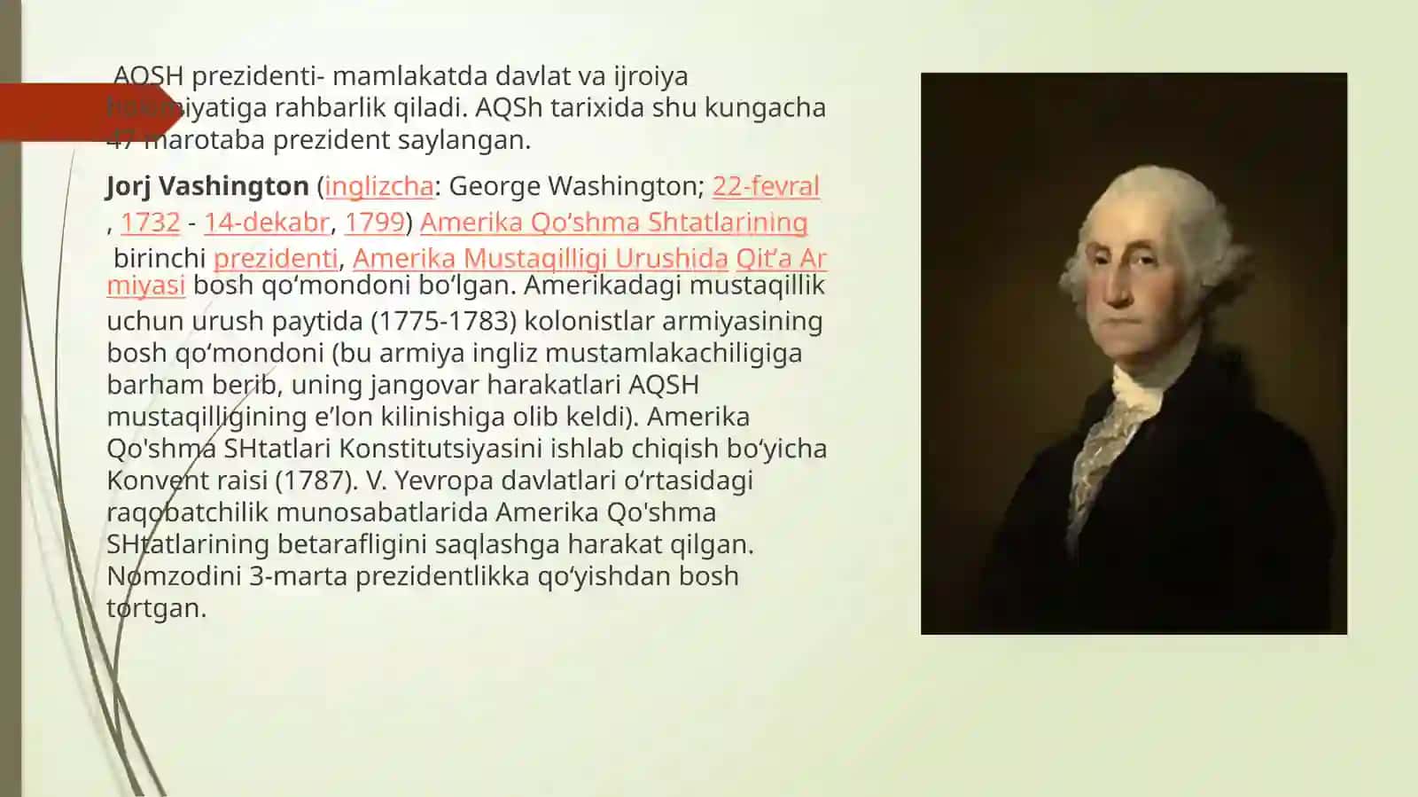 Amerika Qo’shma Shtatlari Prezidentlari 2