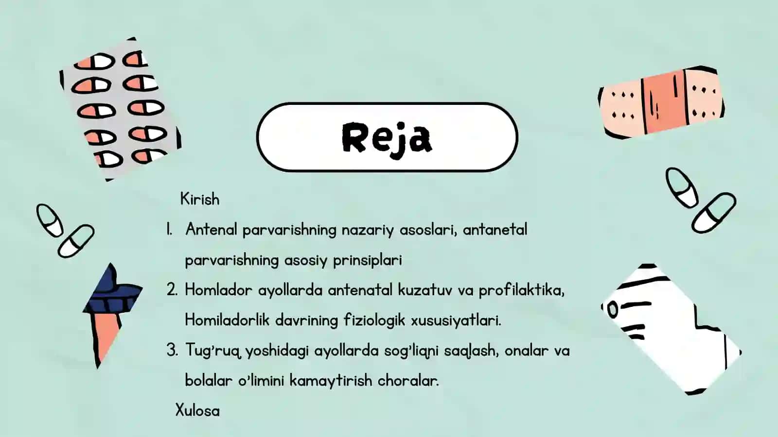 Homiladorlar va tug’ruq yoshidagi ayollarda antenatal parvarish 2