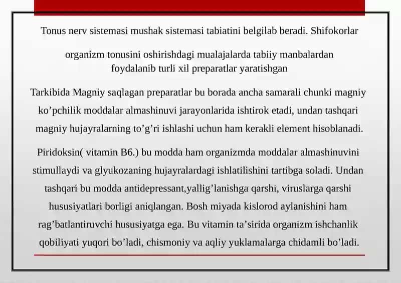 Qon tomirlar va organizm tonusini oshiruvchi dorivor sitalari 2