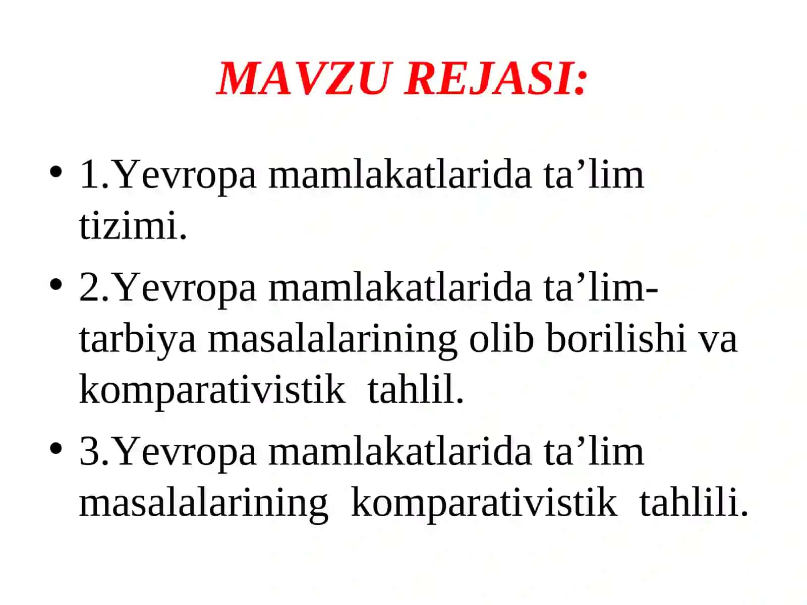 Yevropa mamlakatlarida ta’lim-tarbiya masalalari va Germaniya ta’lim tizimi (komparativistik tahlil) 2