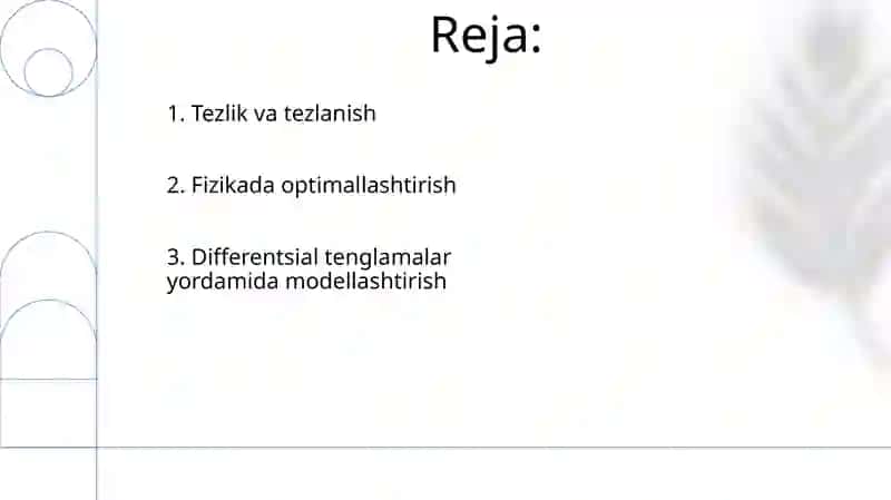 Funksiya hosilalarini fizika masalalariga tadbiqi 2