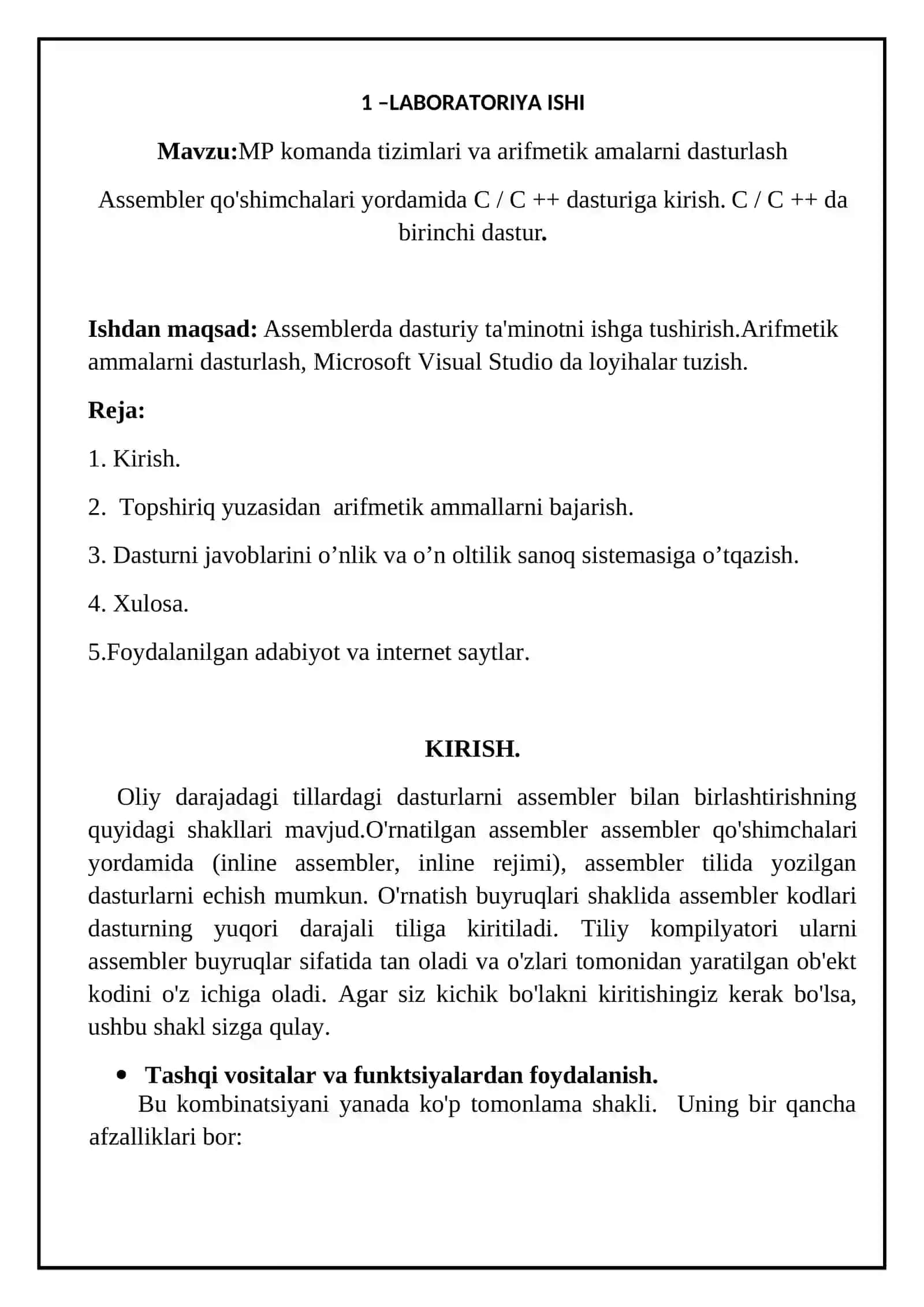 Transportda axborot tizimlari va texnologiyalari kafedrasi 2