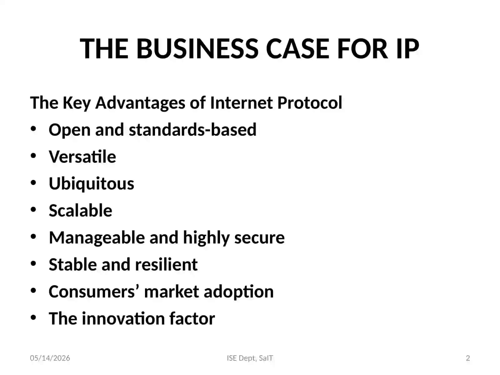 IoT Module 3IP as the IoT Network Layer 2