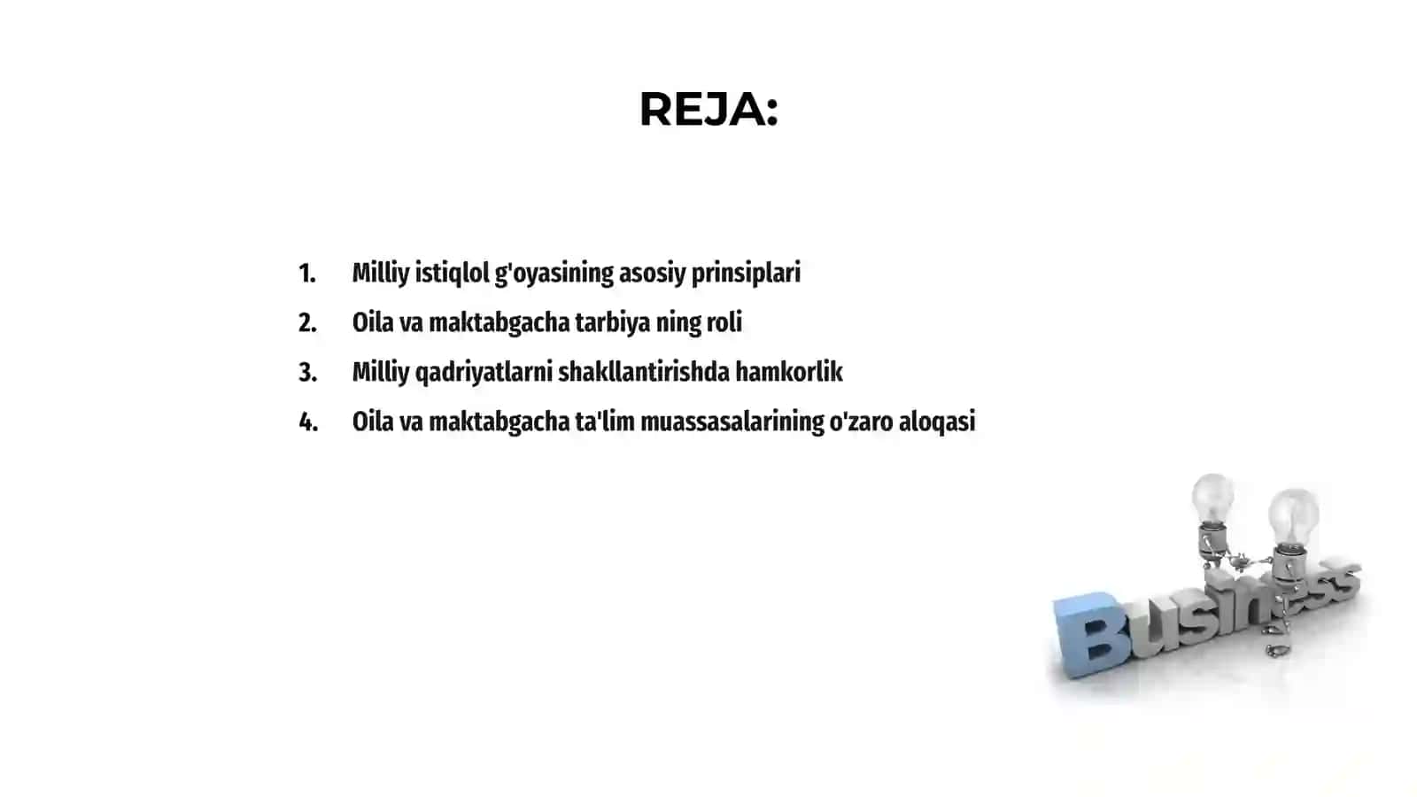 Milliy istiqlol g'oyasini shakllantirishda oila va maktabgacha talim hamkorligi 2