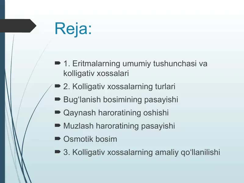 Eritmalarning kolligativ xossalari 2