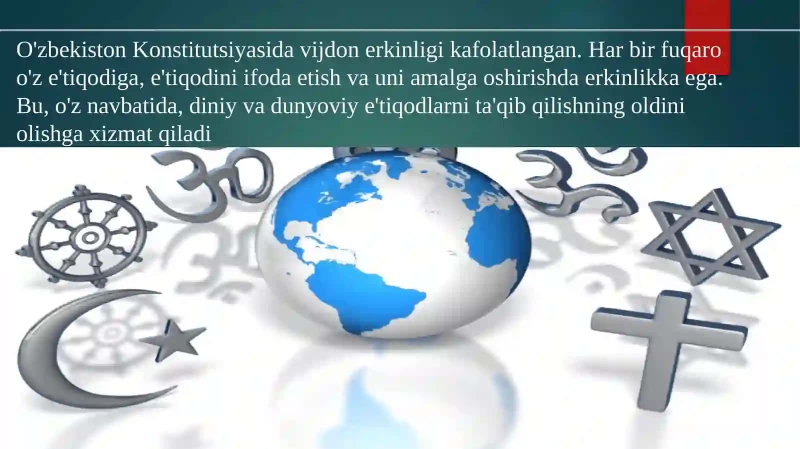 O'zbekistonda vijdon erkinligi va diniy bagʻrikenglik 2