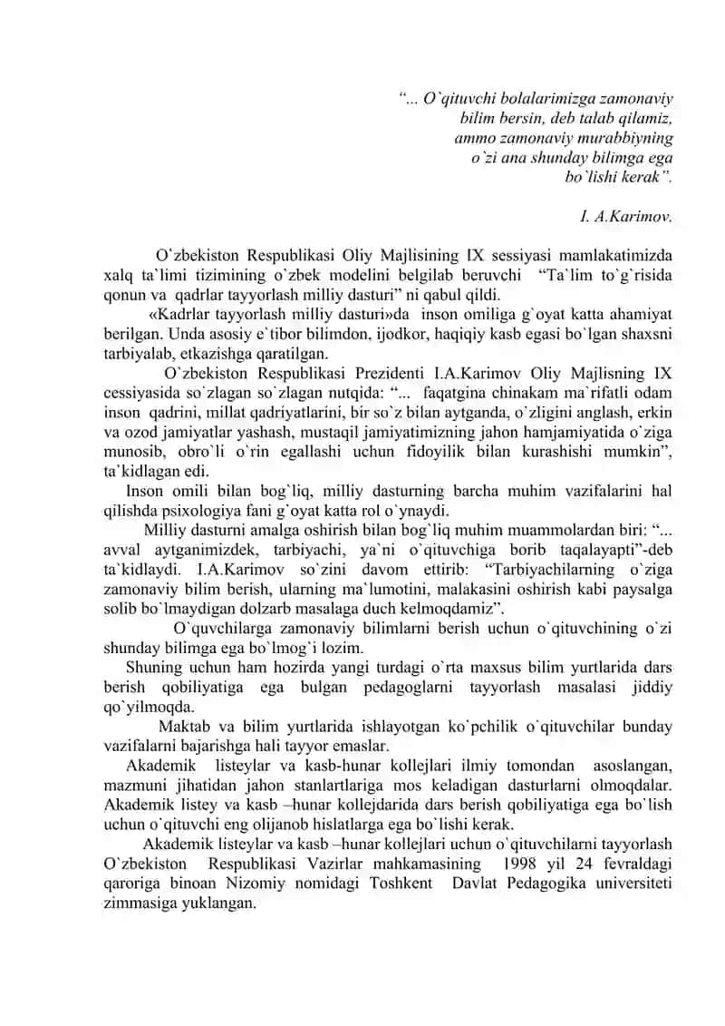Pedagogik qobiliyatlarni rivojlantiruvchi psixotrening 2
