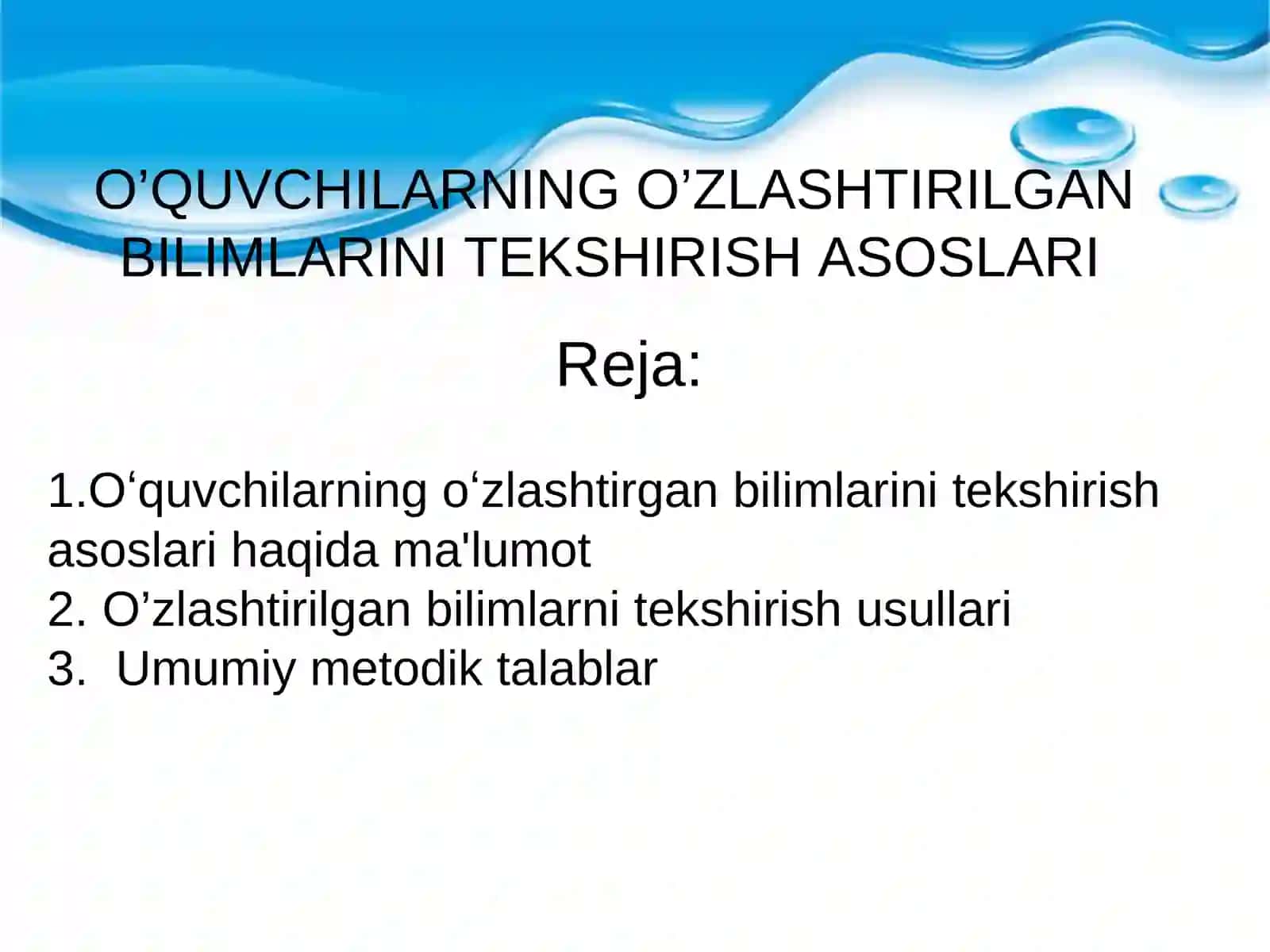 Pedagogika fanidan tayyorlagan ta'lim materiallari 2