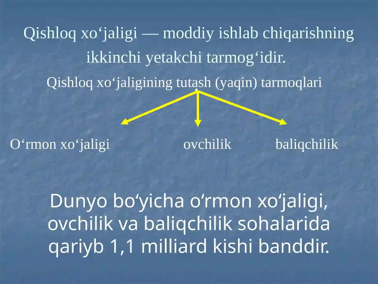 Qishloq xo'jaligi iqtisodiyoti 2