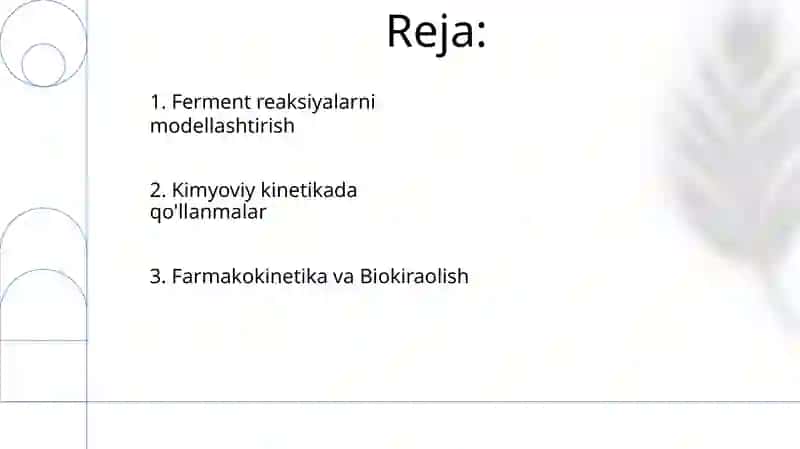 Kimyoviy biologik masalalar 2
