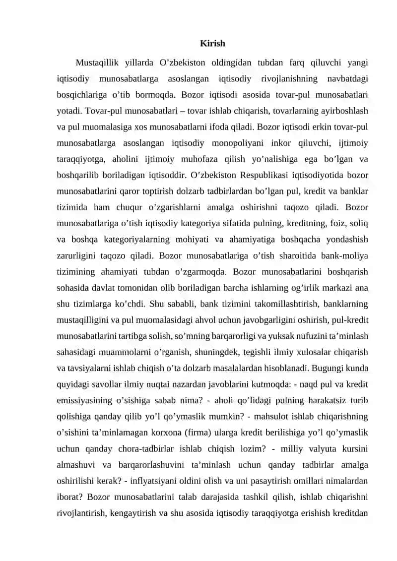Pul-kredit siyosati 2