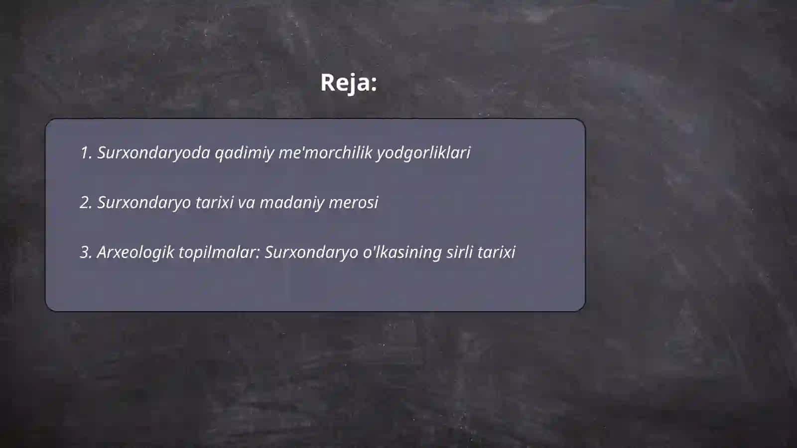 Surxondaryoda qadimiy me'morchilik yodgorliklari 2