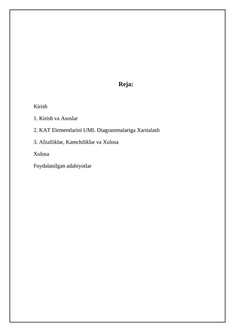 KAT modellarini UML diagrammasi yordamida tasvirlash 2