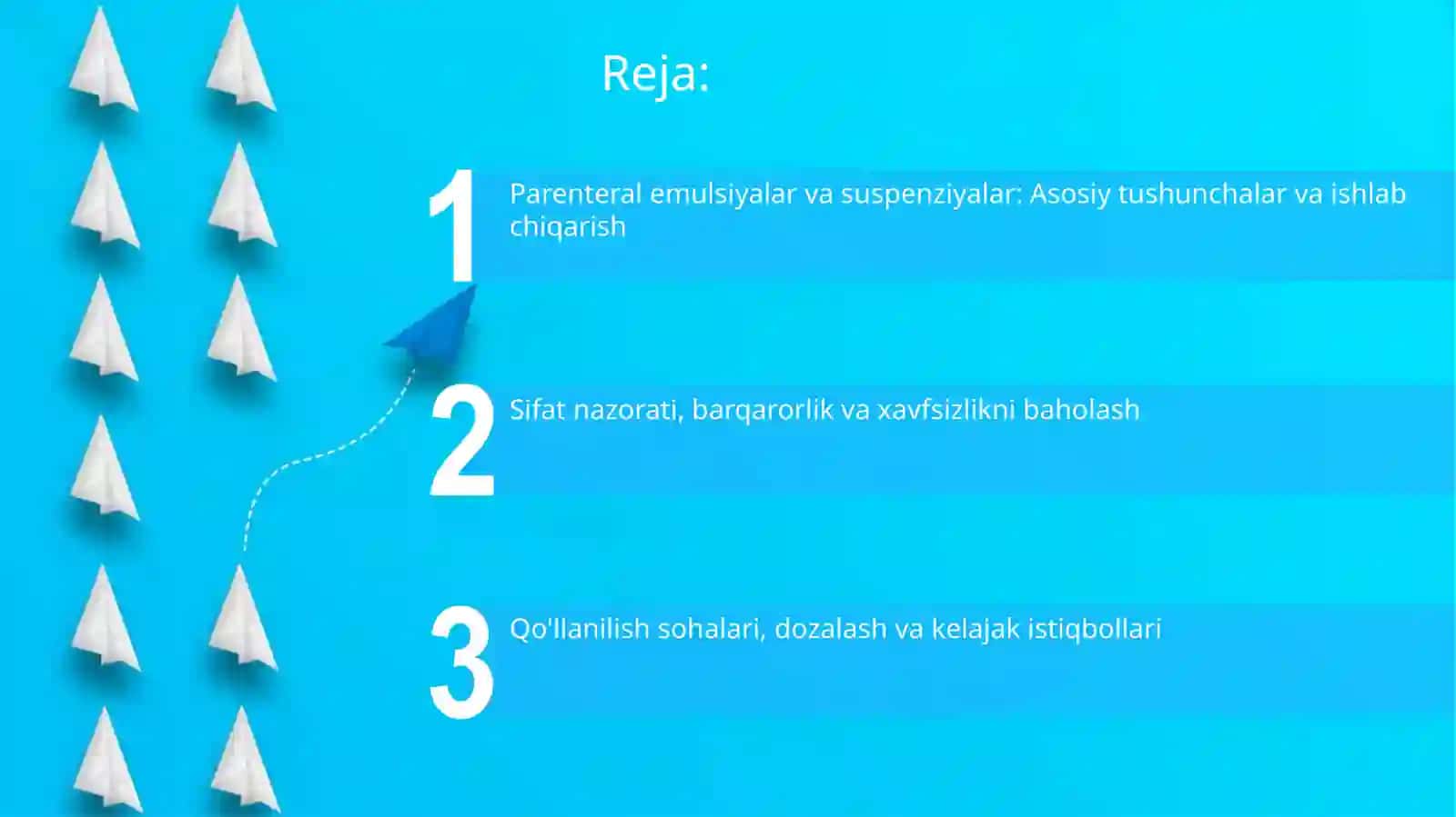 Parentral foydalanish uchun emulsiya va suspenziyalar 2