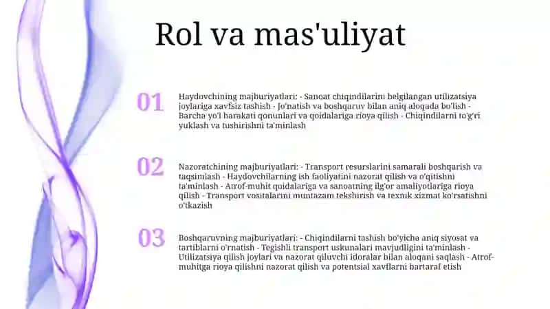 Sanoat Korxonalari Chiqindilarni Tashuvchi Aparatlar 2