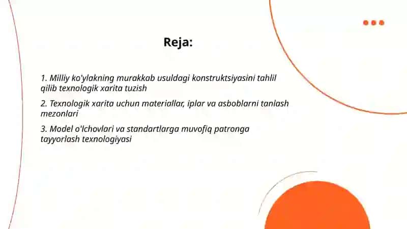 Ayollar murakkab usuldadi milliy ko'ylagi uchun texnologik xarita tuzish, maketini tikish, bayram uchun tikiladigan kiyimlarini texnologik xaritasini tuzish, maketini tikish 2