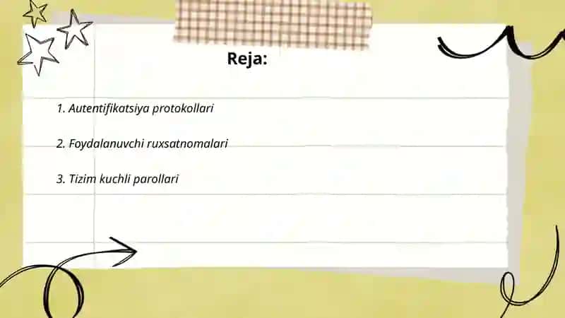 Autentifikatsiya protokollari 2
