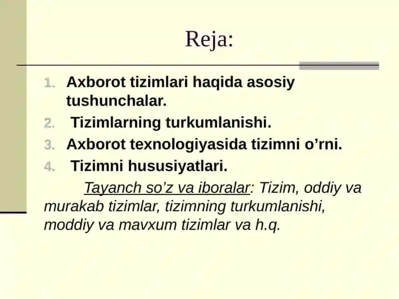 Iqtisodiyotda avtomatlashtirilgan axborot tizimlari 2