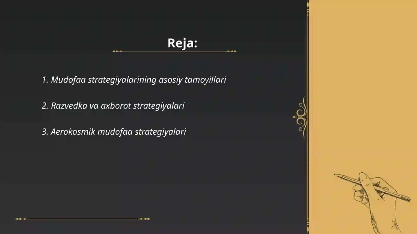 Mudofaa strategiyalarining turlari 2