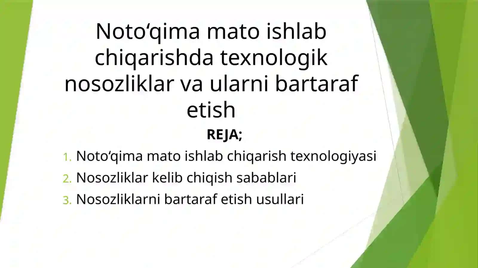 TARMOQ TEXNOLOGIYALARI VA JIHOZLARINI BOSHQARISH 2
