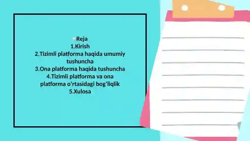 Tizimli platforma 2