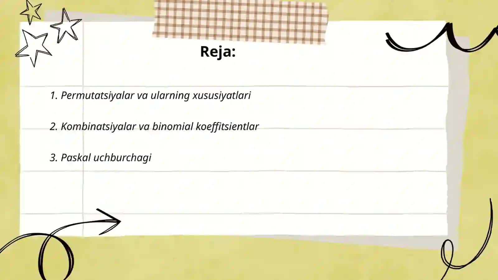 Qiziqarli kombinatorika 2