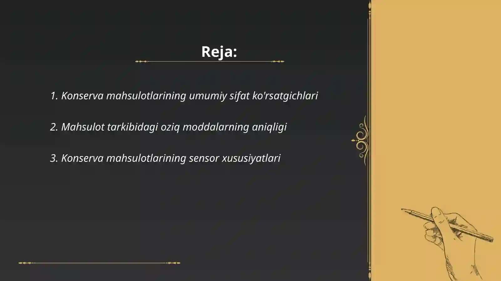 Konserva maxsulatining sifat ko’rsatgichlarini aniqlash 2